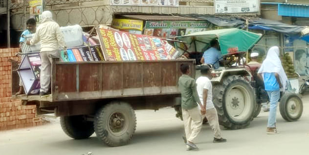 Municipality launched a campaign to remove illegal hoardings