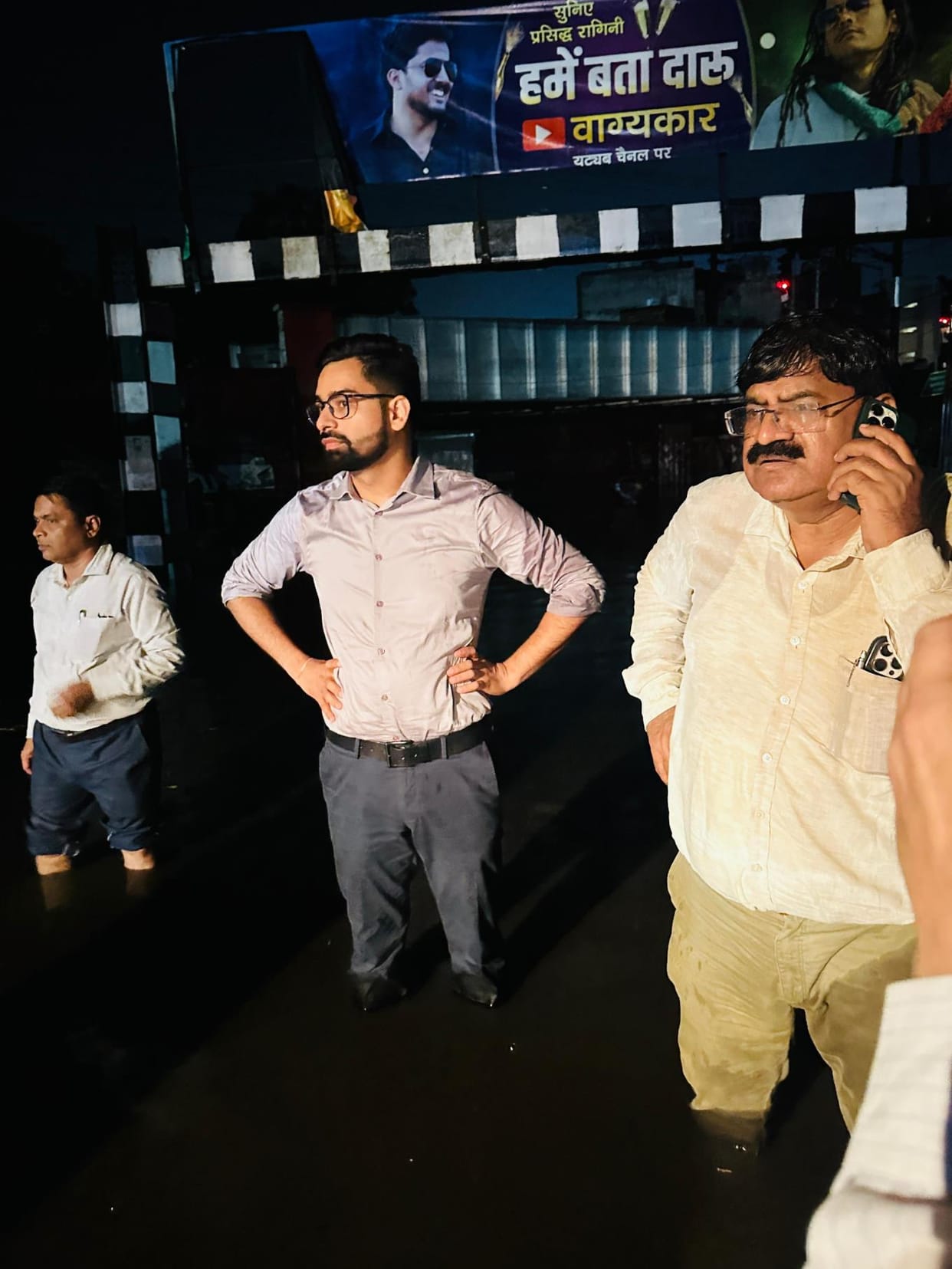 Municipal Commissioner inspected waterlogged areas