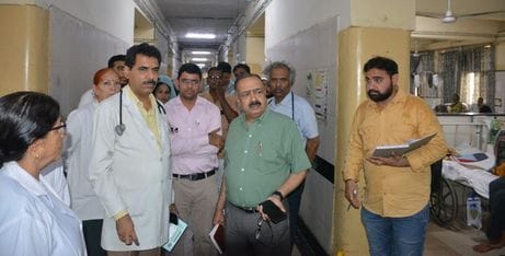 Even after the plaster fell in PGI, the management was not alert