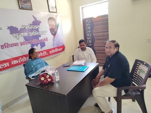 72 along with former MLAs submitted their claim for Congress District President