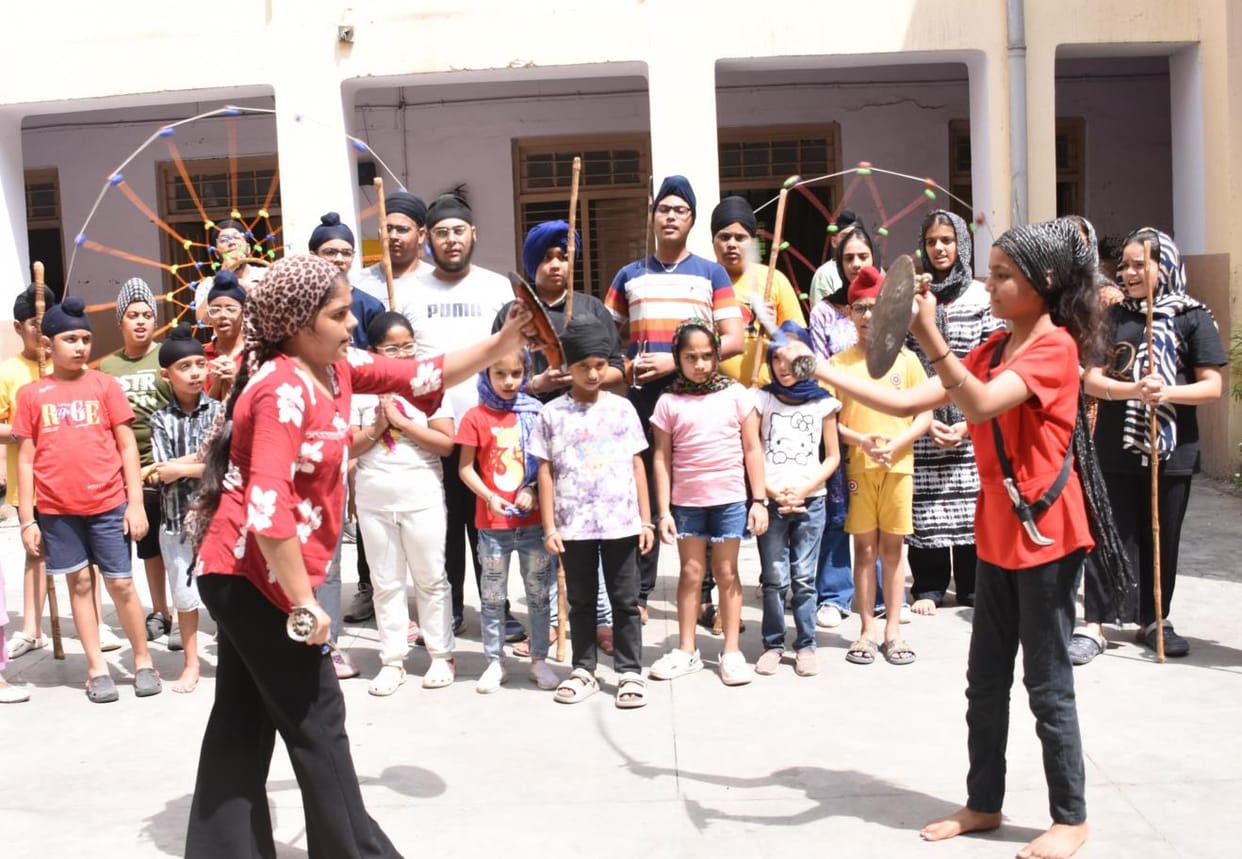 Gurmat is imparting religious knowledge to children in summer camp