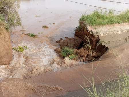 100 acres of crop affected due to minor breakage in Dhani Thoba