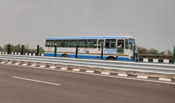 The convenience of the highway has become a dilemma... Now buses do not go through Lohari Jatu and Mandhana villages, leaving passengers helpless.