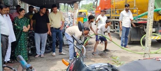 kasganj news water cleaning nager palika
