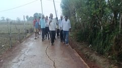 Thick layers of dust, expired cement and corruption in PCC road worth Rs 24.95 lakhs