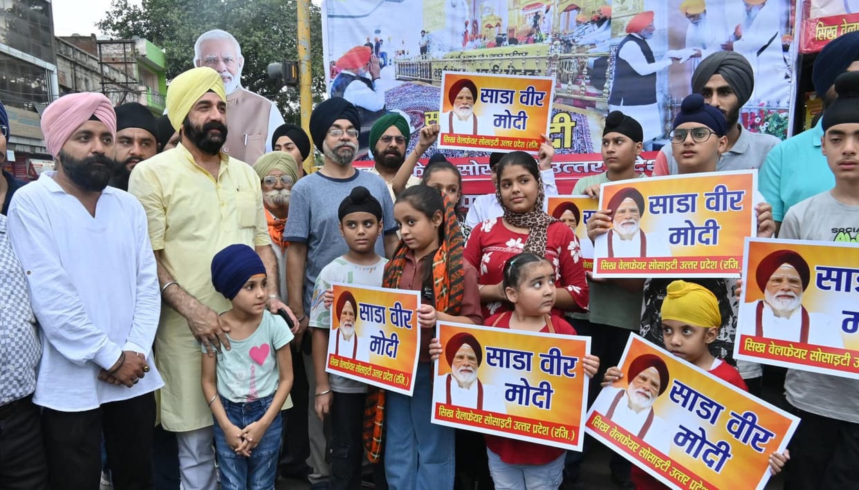 Sikh Welfare Society thanked Prime Minister Narendra Modi on Thursday through the Sada Veer Modi program