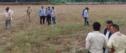 Panchayat president and SP MLA face to face in land dispute