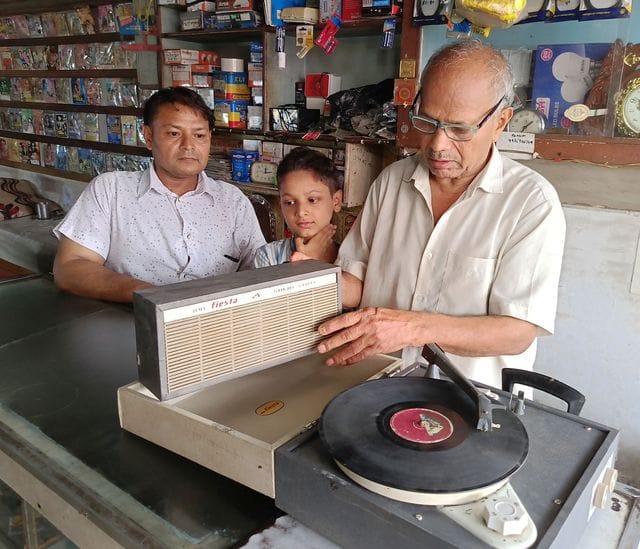 Even today we listen to songs from British era gramophones and radios