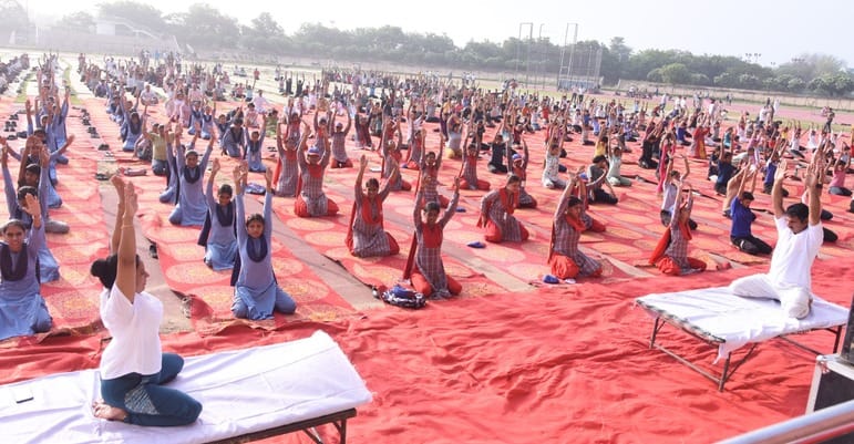 10 thousand people will do yoga together in Rajiv Gandhi Sports Complex