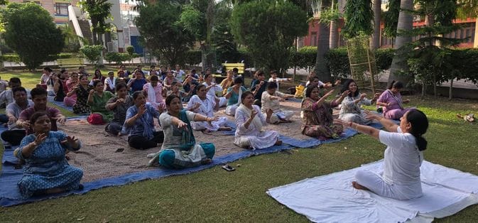Meena has been teaching yoga for free for 30 years
