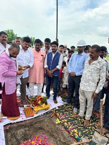 MLA laid the foundation stone of Chief Minister Model Composite School