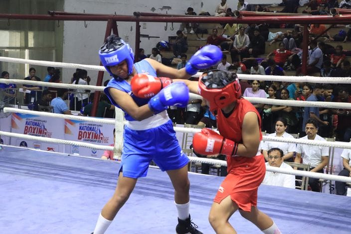 Haryana's Kafi entered the next round in the boxing competition