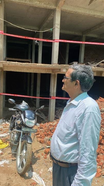 Illegal complex sealed amid protests