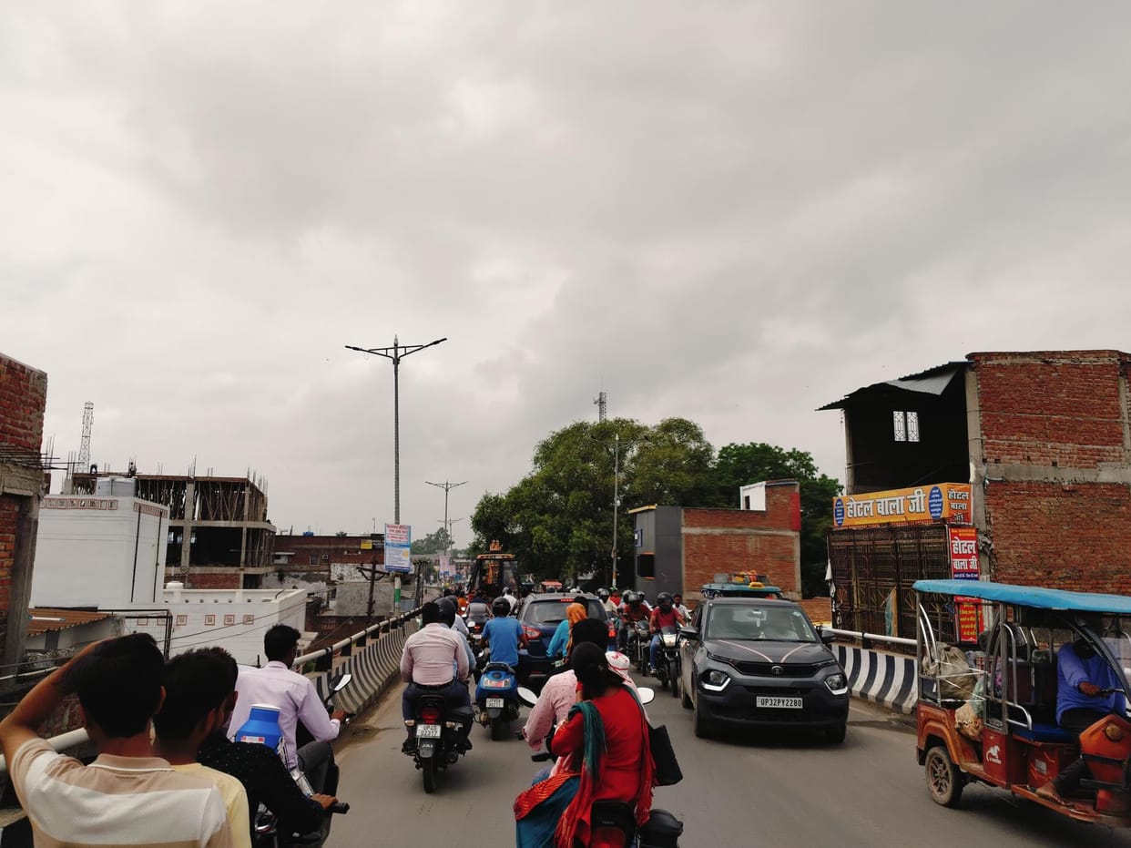Humidity increased due to the play of hide and seek between clouds and sunshine, mercury rose