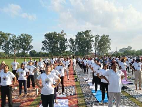 The same message resonated throughout the district... do yoga and stay healthy