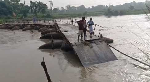 Muzaffarpur Bihar news :bagmati river rises again contact with block katra close pipa bridge