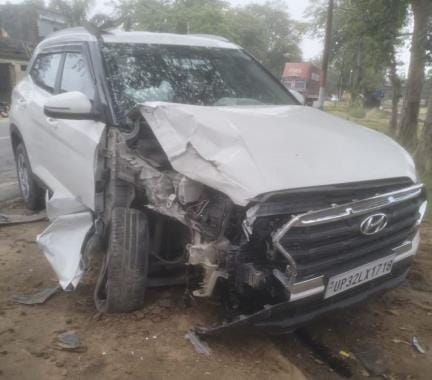Magic reversal from car collision, surviving rider