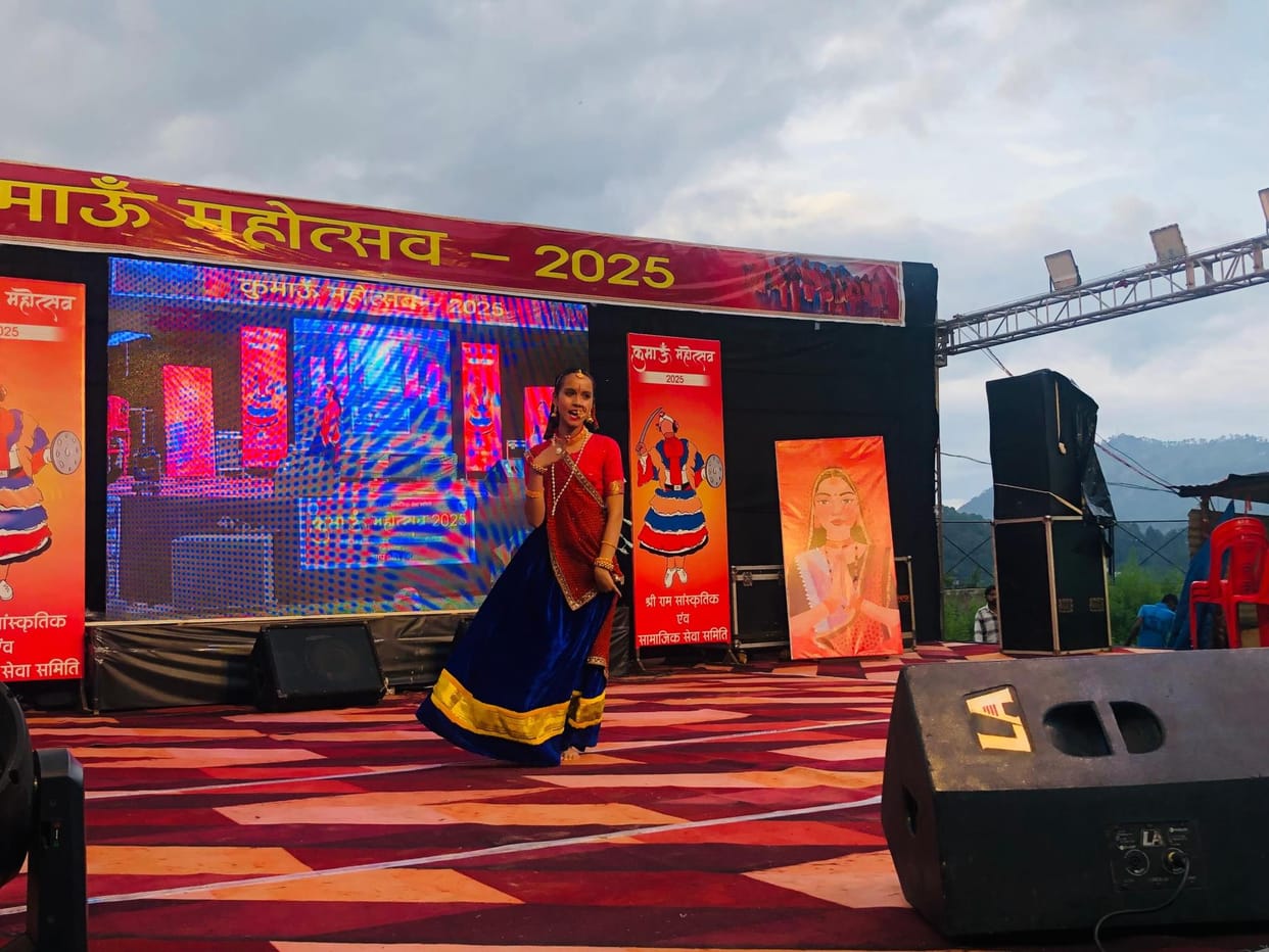 Amazing performances by school children on the second day of Kumaon Festival