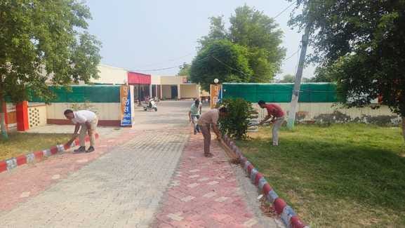 The picture of police stations and outposts changed due to the voluntary labour of police employees