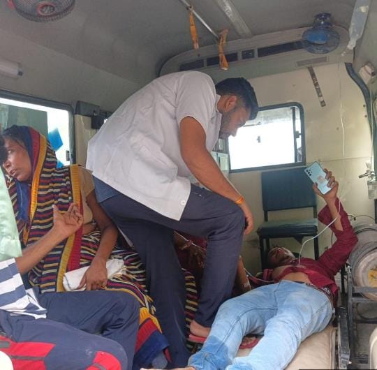 The condition of the brothers riding a bike is critical after they collided with a bus