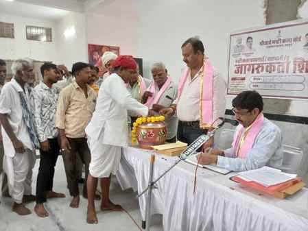 श्रीयादे माटी कला बोर्ड अध्यक्ष  प्रहलाद राय टाक रहे दौरे पर