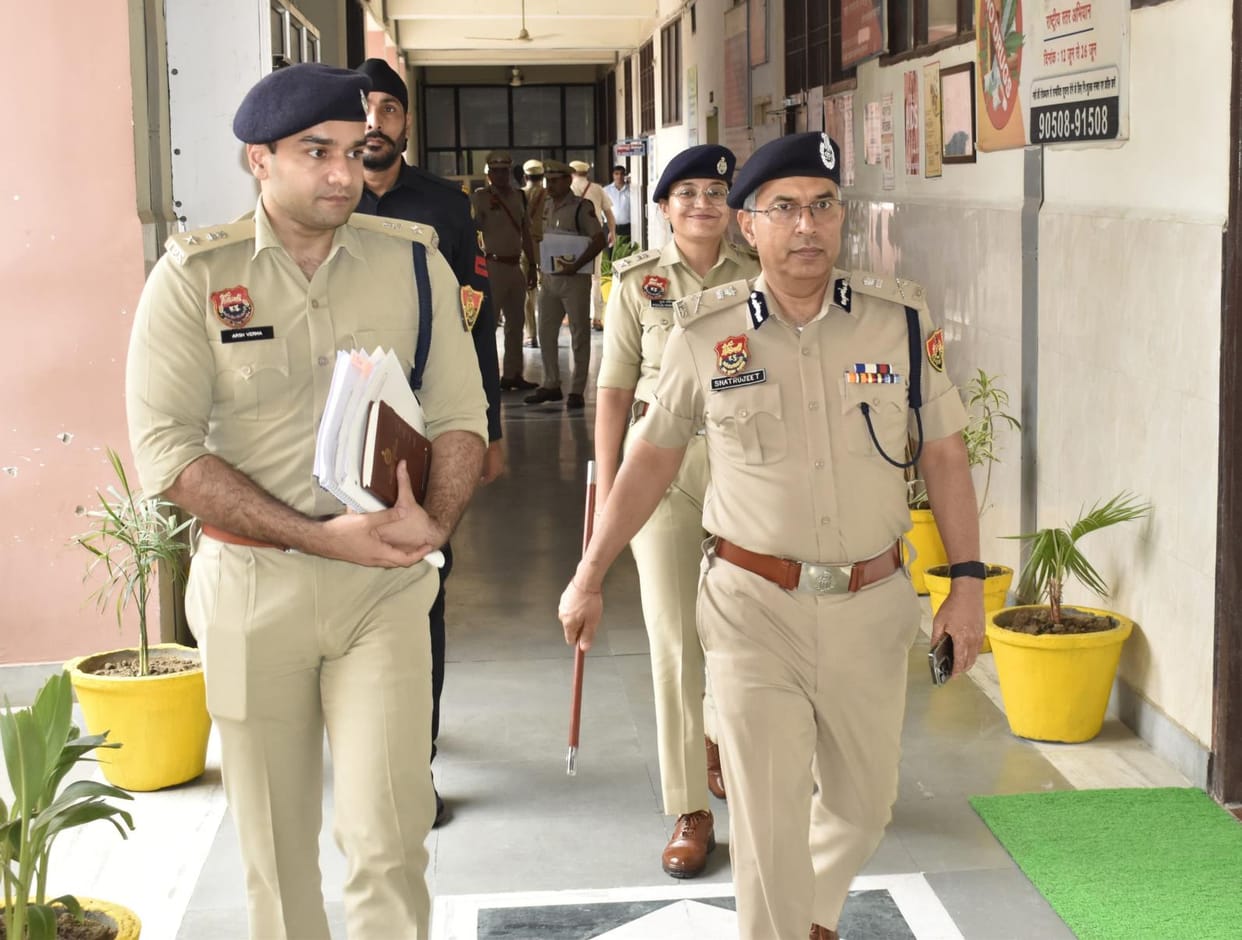 DGP Shatrujeet Kapoor reviewed the law and order situation