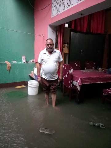 Heavy rain occurred in half the district