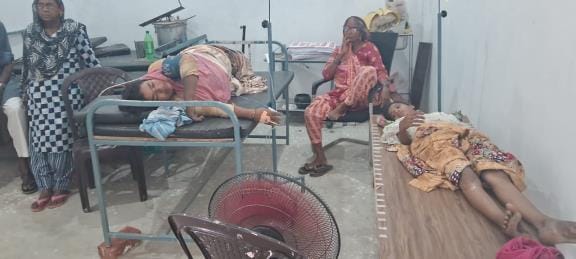 Mother and daughter got burnt after coming in contact with high tension wire