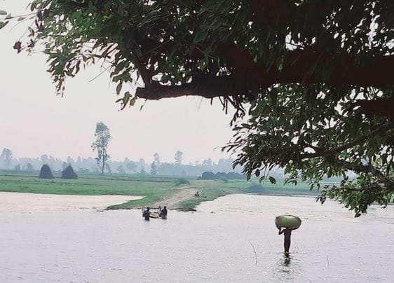 Construction of bridge on Mahawa river between Baderia Jarifpur starts todayConstruction of bridge on Mahawa river between Baderia Jarifpur starts today