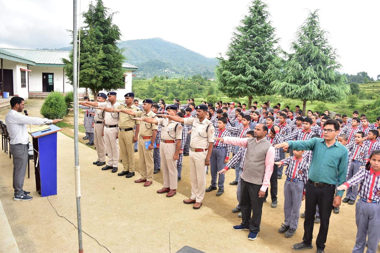 Students were made aware under the Drug Free India Fortnight
