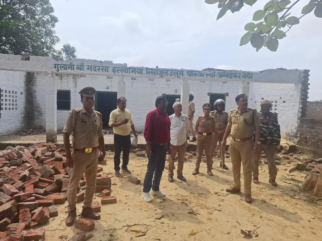 Three madrasas built on government land were demolished