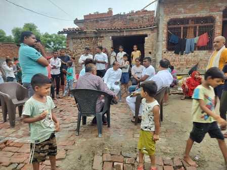 The MLA met the victim's family and consoled them