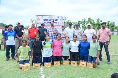 Players showed their strength on International Olympic Day