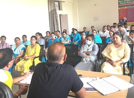 Diarrhea control was discussed in the monthly review meeting