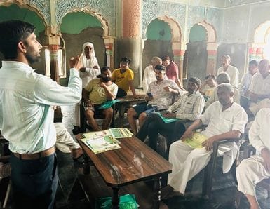 Information given to farmers about natural farming