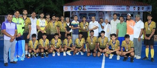 Kaithal defeated Jind 3-2 in the final match of hockey going on at Navdeep Stadium