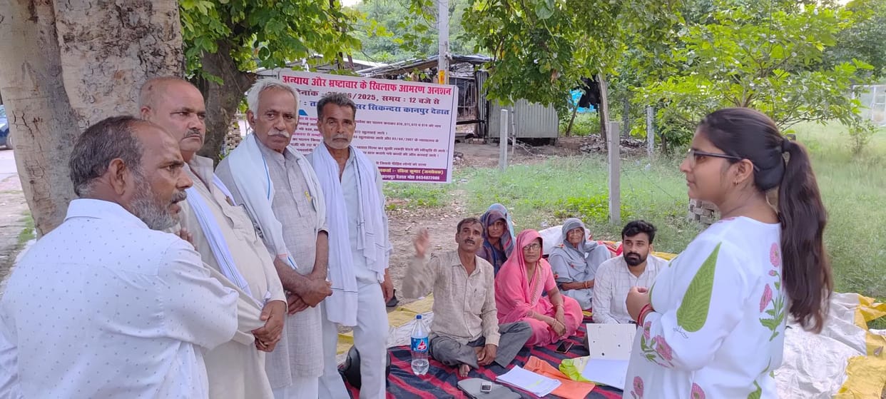 Farmer sat on hunger strike over land possession