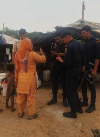 Police team conducted search operation in Dharuhera area