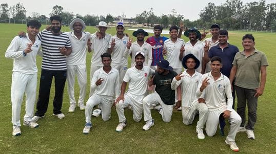 Mahindergarh won the fourth consecutive match by defeating Rewari
