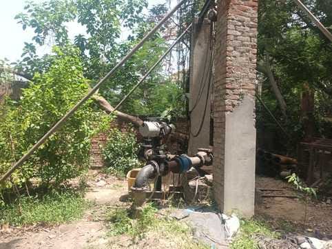 The team of Jal Nigam backed out from repairing the boring of Nakatadana Pump House