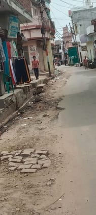 Road in bad condition after digging, people are getting troubled