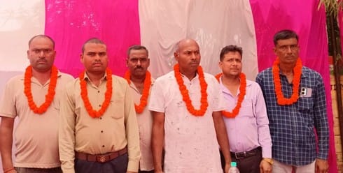 Anil Kumar became the district president, Vipin the treasurer
