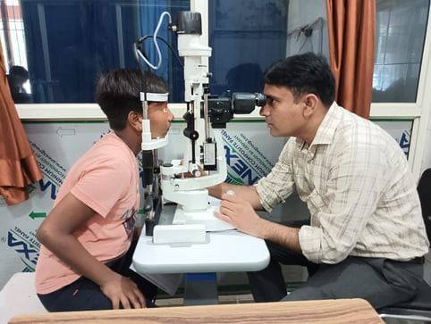 Now eyes can be examined with modern machines in Mahindergarh Civil Hospital
