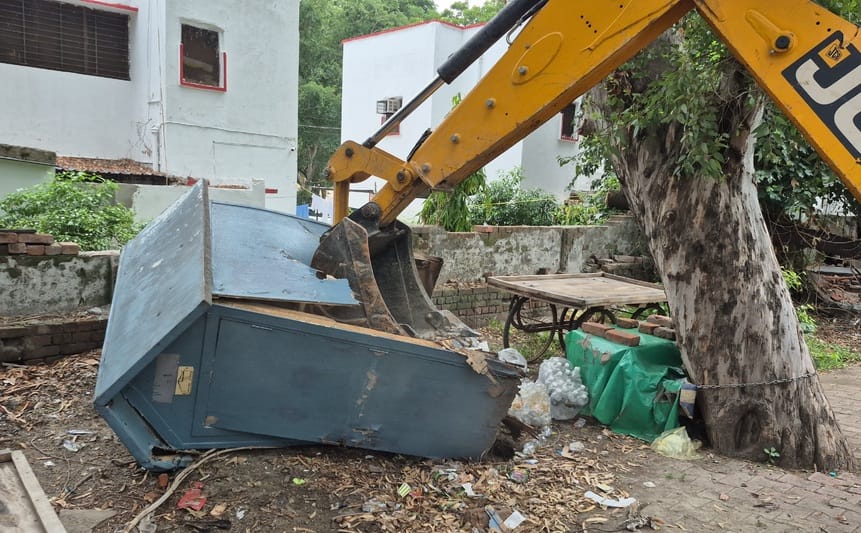 Meda demolished two unauthorized colonies
