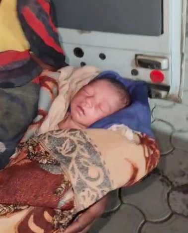A newborn found alive in a drain, an incident that raises many questions in front of society