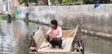 Electricity fell into the water on the road, two bulls died in the bullock cart