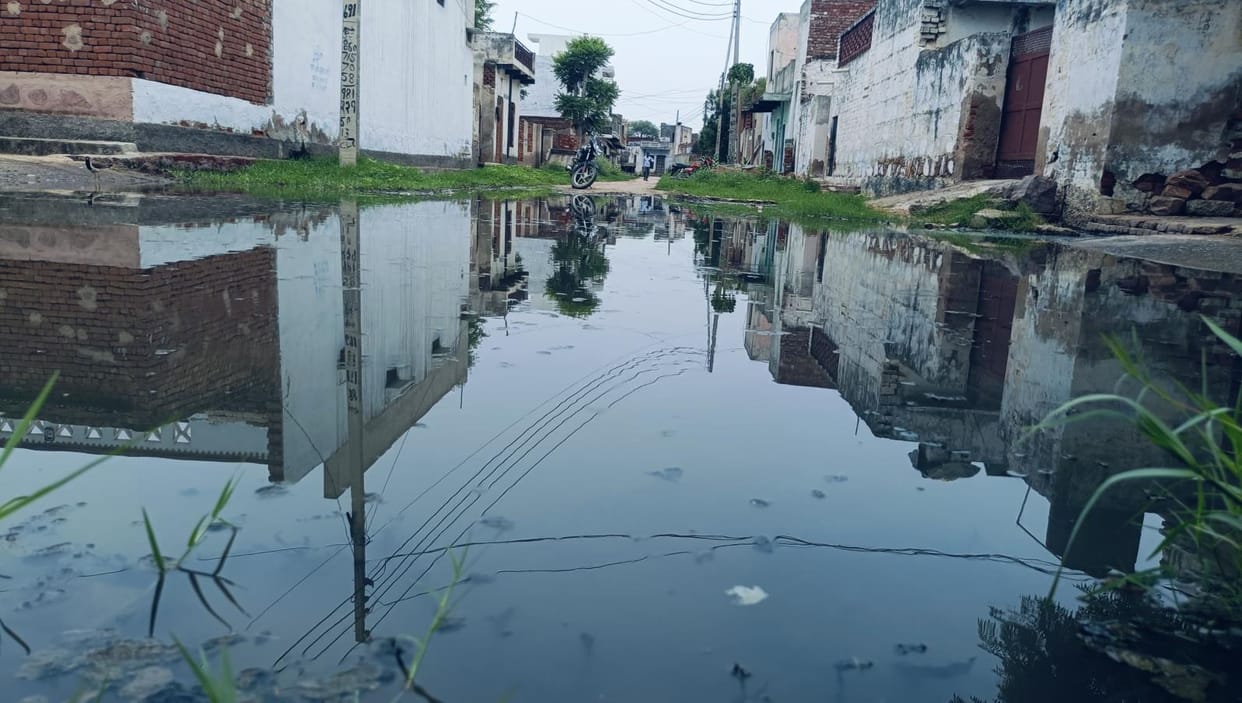 Water in Dhanashari Road