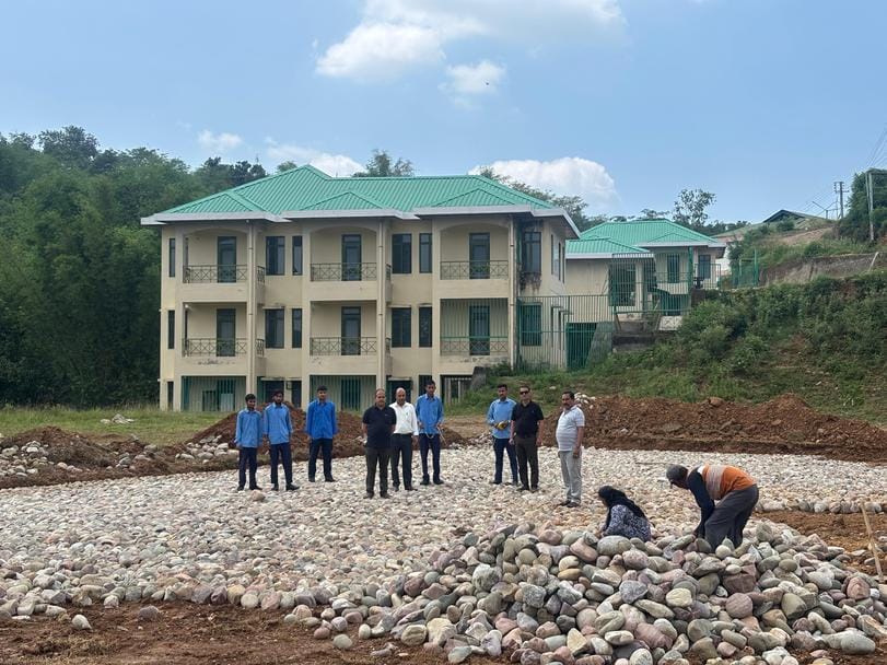 Basketball court being built in ITI Bhoranj with Rs 13 lakhs