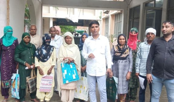 Villagers angry over BPL card being cut, reached ADC office