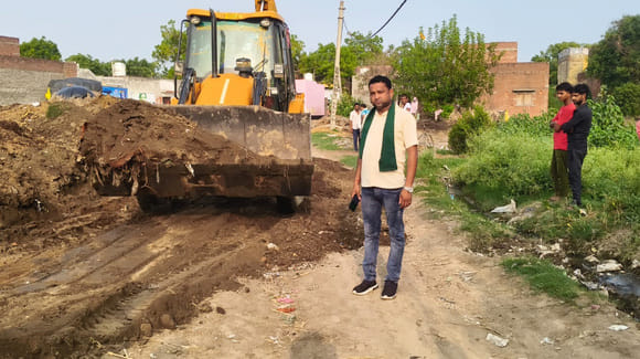 Road construction work started, Bhakiyu's protest ended